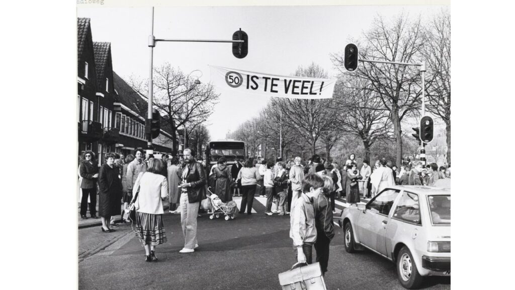 Oversteekplaats Galileiplantsoen ter hoogte van Radioweg, 1982