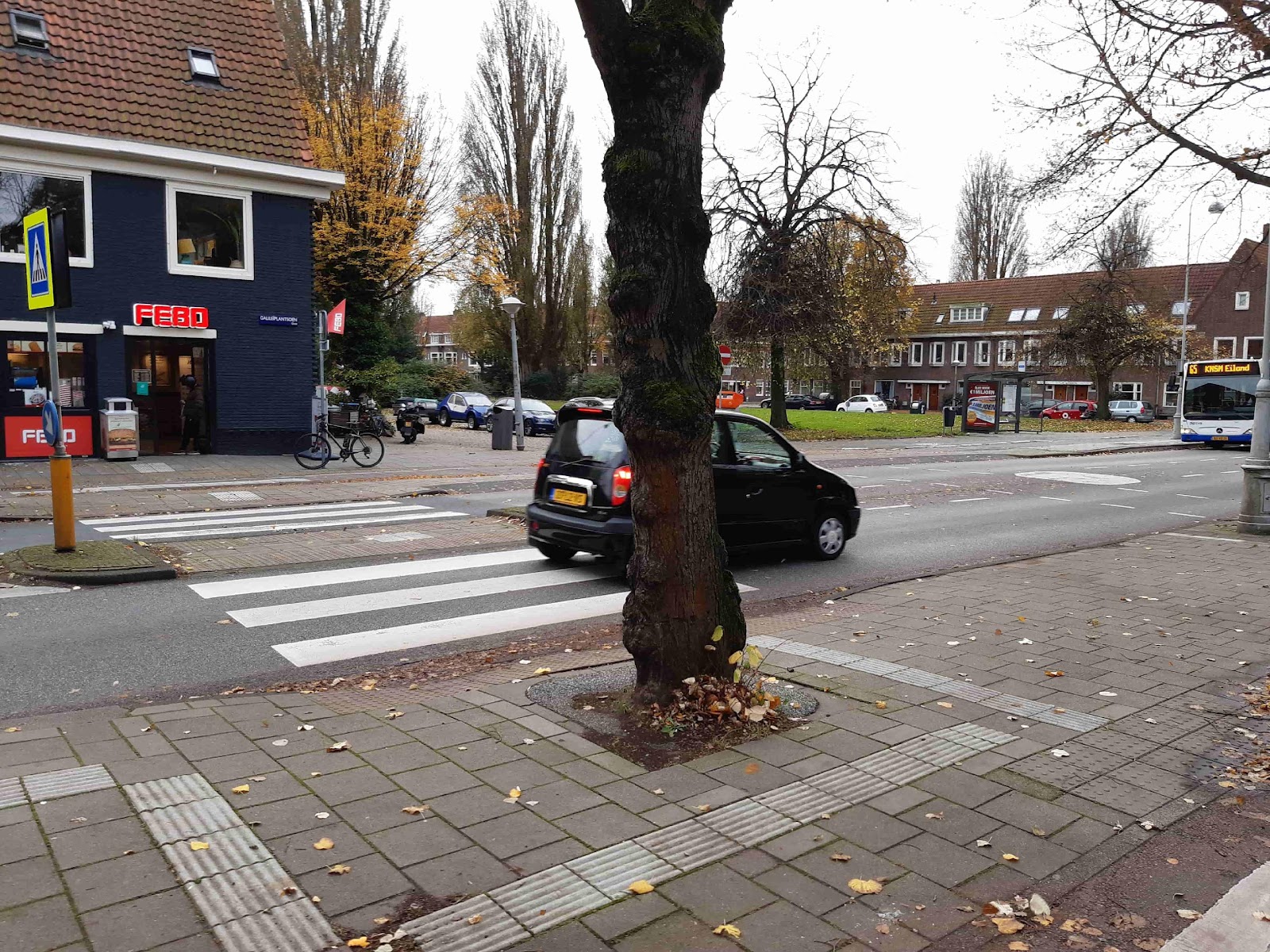 Zebrapad noordelijke kruising Galileiplantsoen/Radioweg